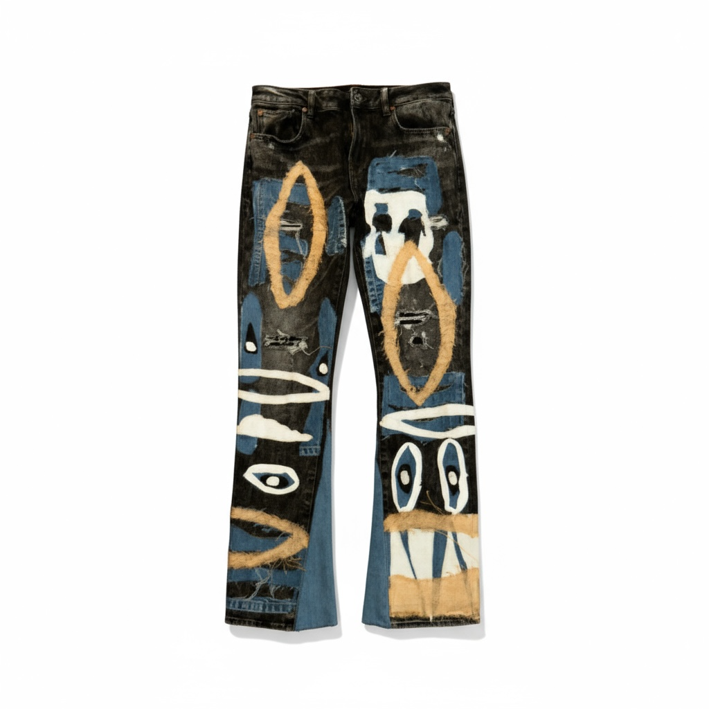 “All knowing”  Flared Denim | Blood2Fruits