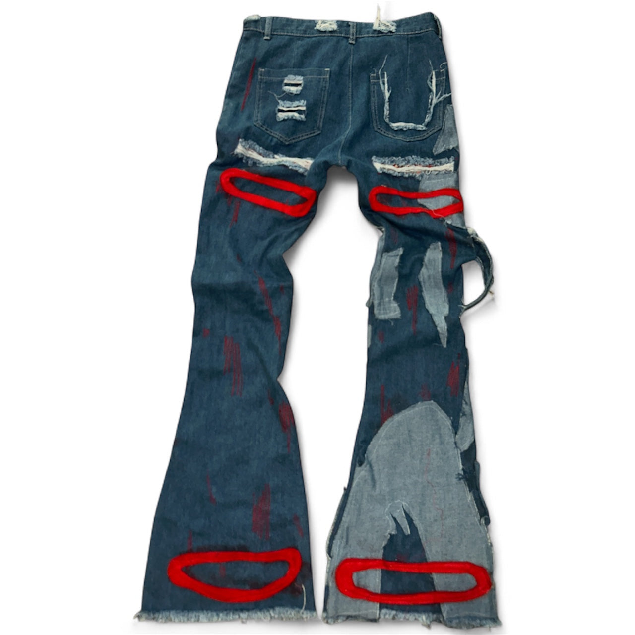 Blood2Fruits “Red Vein Flare” Denim