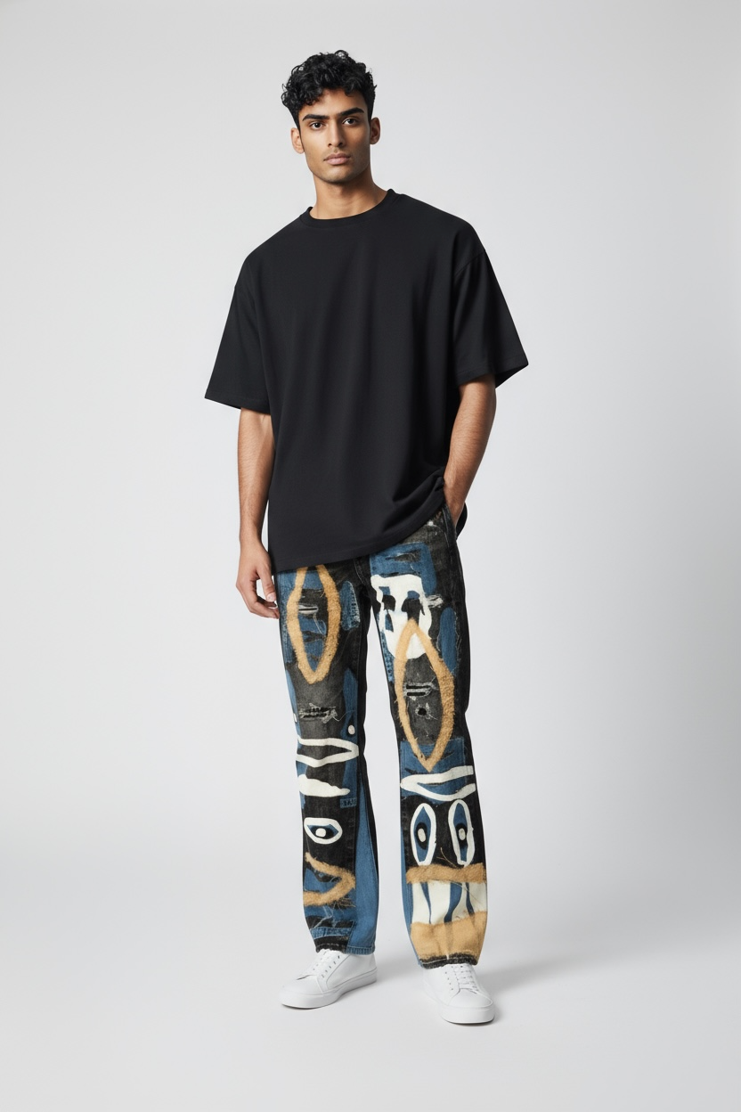 “All knowing”  Flared Denim | Blood2Fruits